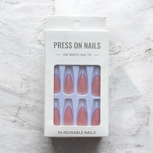 Purple French Tip Nails